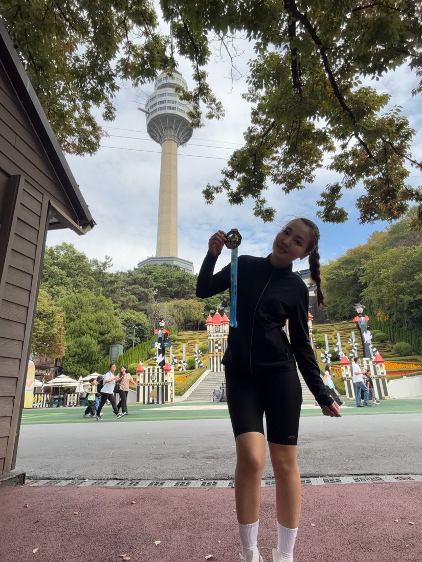 1.8 km run and 77 floors later. 🏃🏻‍♀️🏅Love DAEGU🫶 — 사진 1